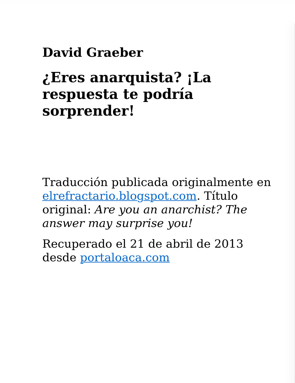 ¿Eres anarquista? ¡La respuesta te podría sorprender!